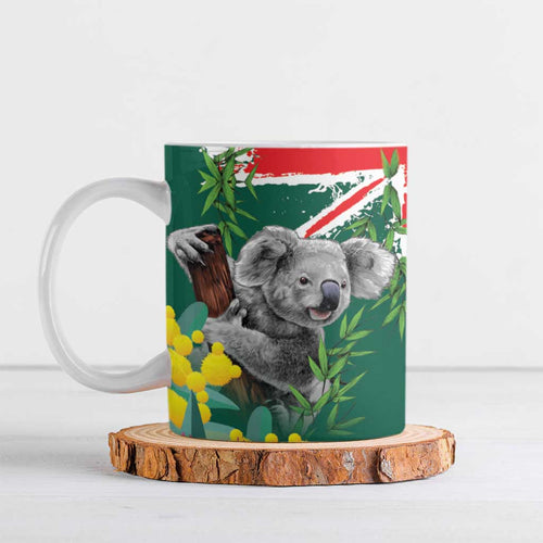 Australia Day Koala Ceramic Mug Aussie Aussie Aussie Oi Oi Oi National Color - Aussie Hoodie