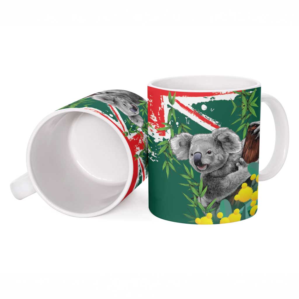 Australia Day Koala Ceramic Mug Aussie Aussie Aussie Oi Oi Oi National Color - Aussie Hoodie
