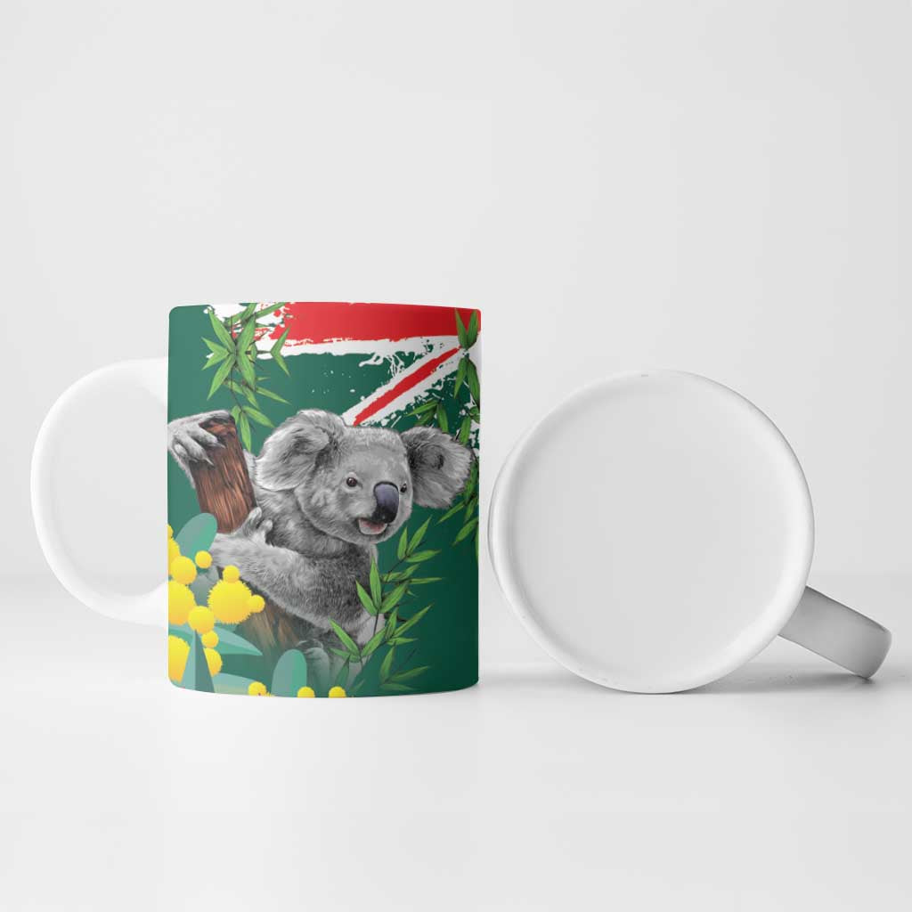 Australia Day Koala Ceramic Mug Aussie Aussie Aussie Oi Oi Oi National Color - Aussie Hoodie