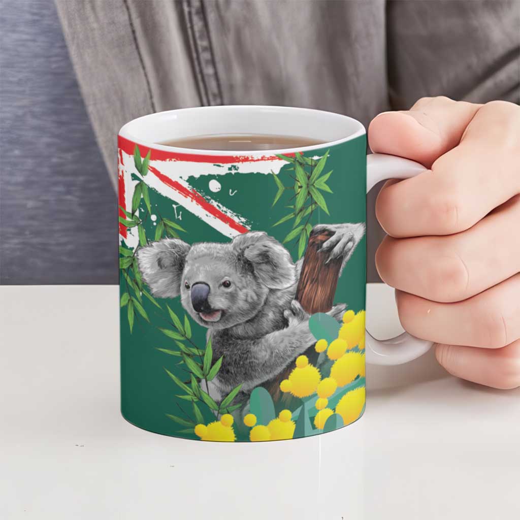 Australia Day Koala Ceramic Mug Aussie Aussie Aussie Oi Oi Oi National Color - Aussie Hoodie