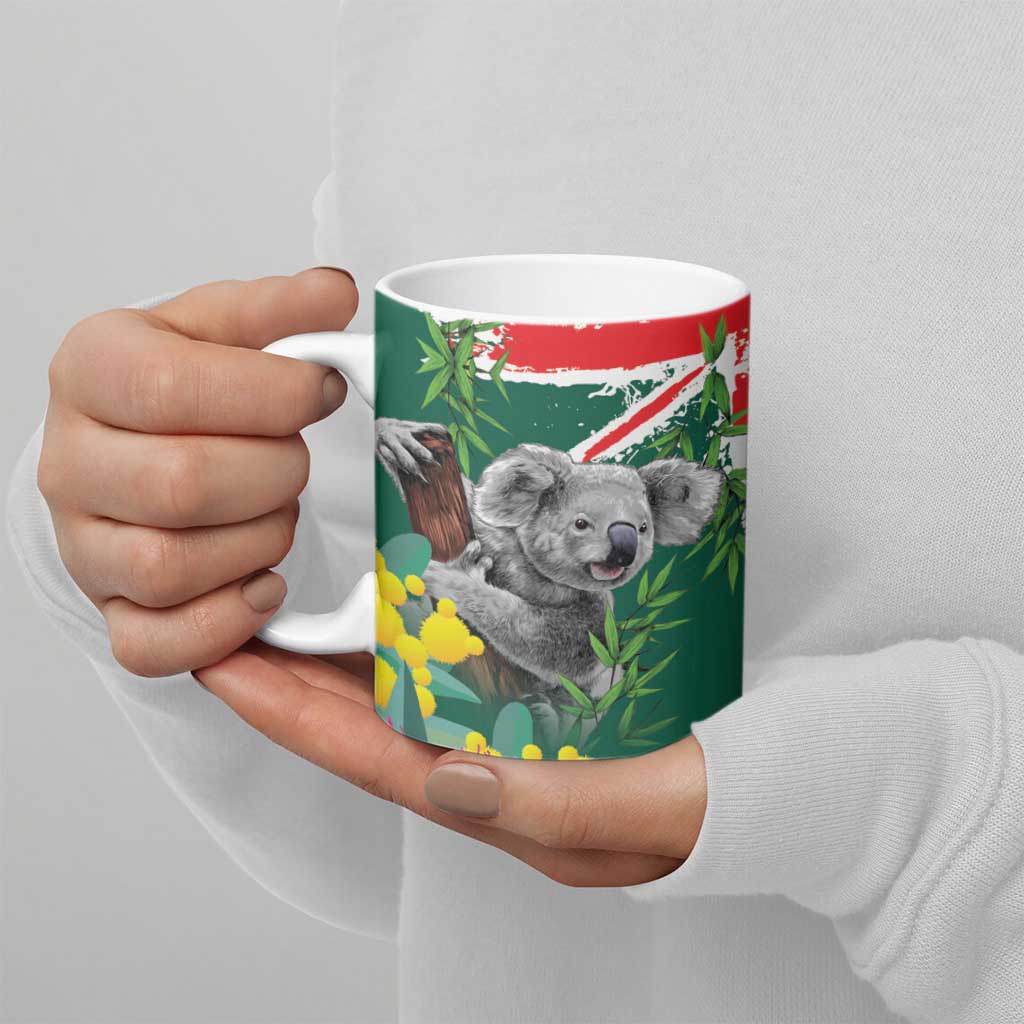 Australia Day Koala Ceramic Mug Aussie Aussie Aussie Oi Oi Oi National Color - Aussie Hoodie
