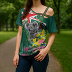 Australia Day Koala Cross Shoulder Shirt Aussie Aussie Aussie Oi Oi Oi National Color - Aussie Hoodie