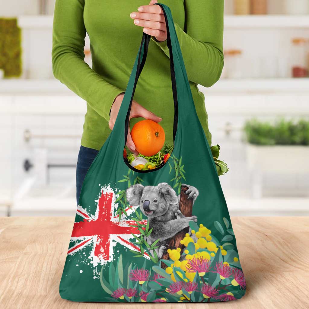 Australia Day Koala Grocery Bag Aussie Aussie Aussie Oi Oi Oi National Color - Aussie Hoodie