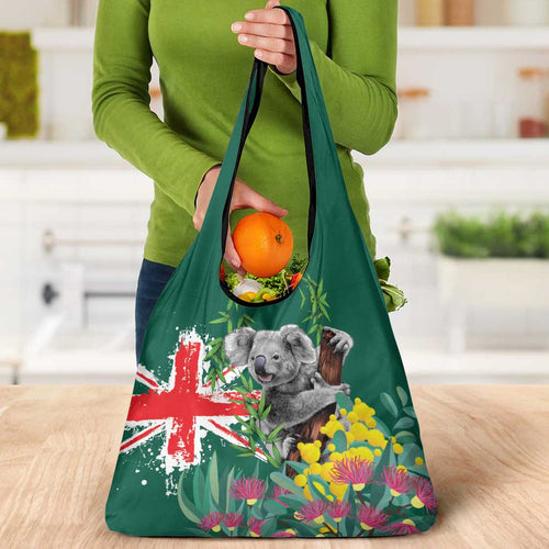 Australia Day Koala Grocery Bag Aussie Aussie Aussie Oi Oi Oi National Color - Aussie Hoodie