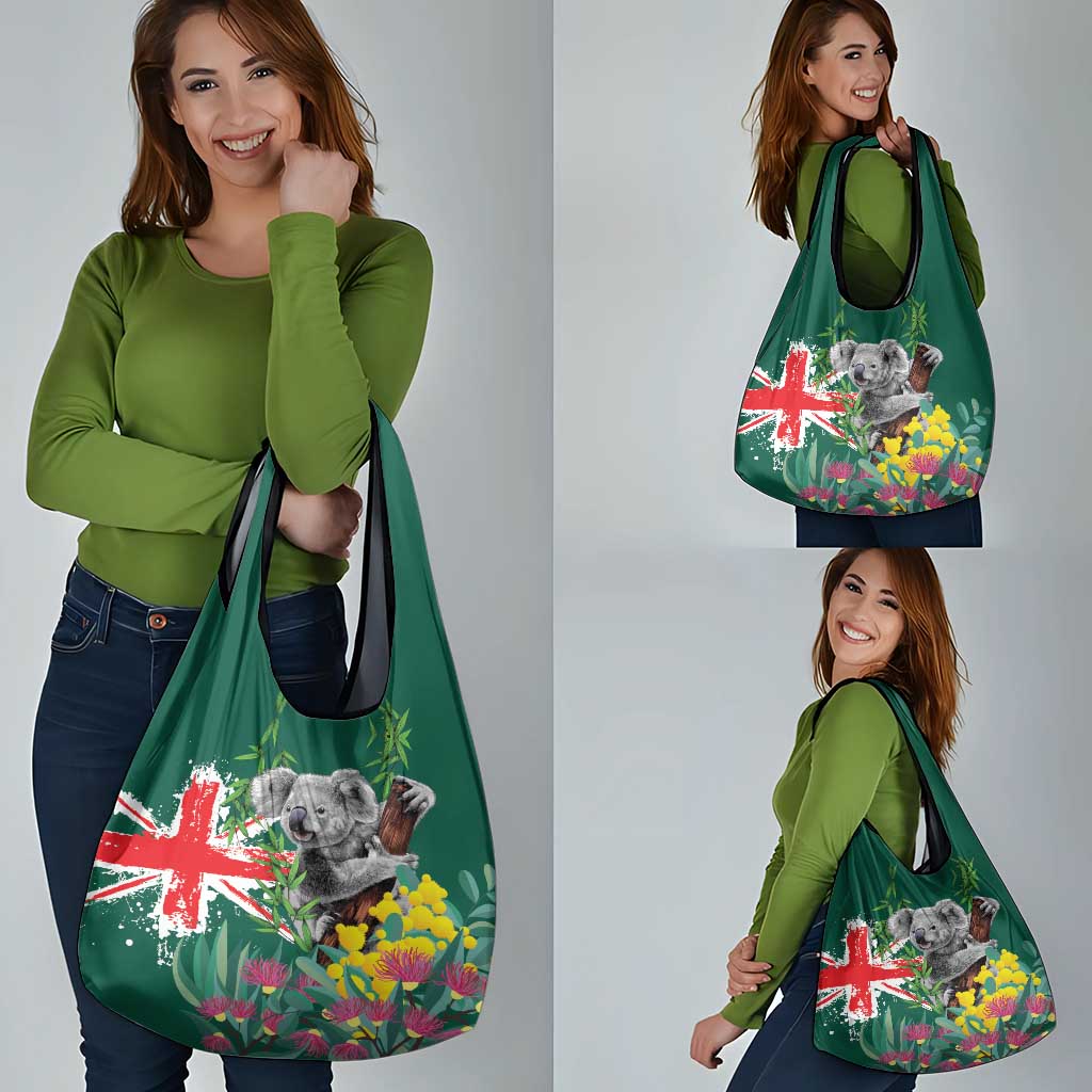 Australia Day Koala Grocery Bag Aussie Aussie Aussie Oi Oi Oi National Color - Aussie Hoodie