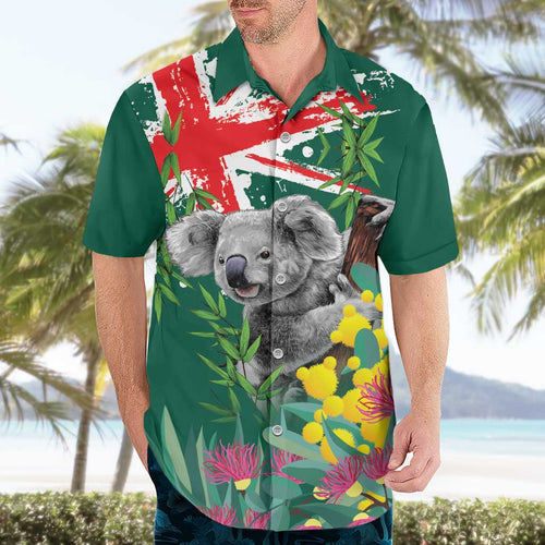 Australia Day Koala Hawaiian Shirt Aussie Aussie Aussie Oi Oi Oi National Color - Aussie Hoodie