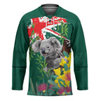 Australia Day Koala Hockey Jersey Aussie Aussie Aussie Oi Oi Oi National Color - Aussie Hoodie