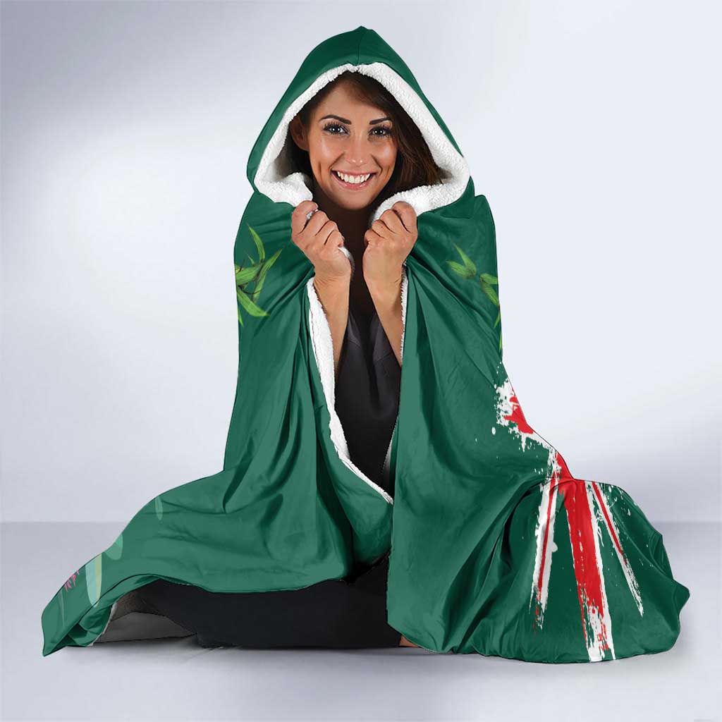 Australia Day Koala Hooded Blanket Aussie Aussie Aussie Oi Oi Oi National Color - Aussie Hoodie