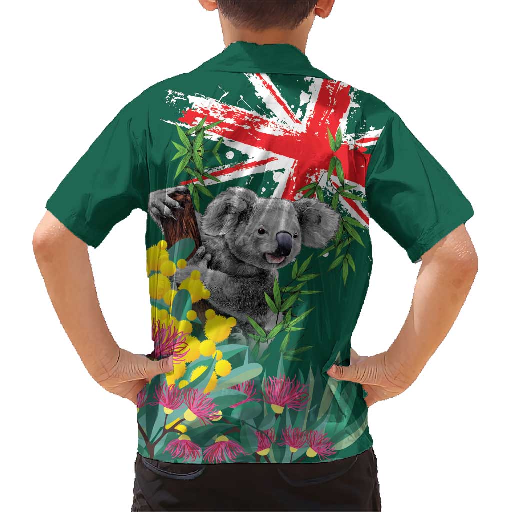Australia Day Koala Kid Hawaiian Shirt Aussie Aussie Aussie Oi Oi Oi National Color - Aussie Hoodie