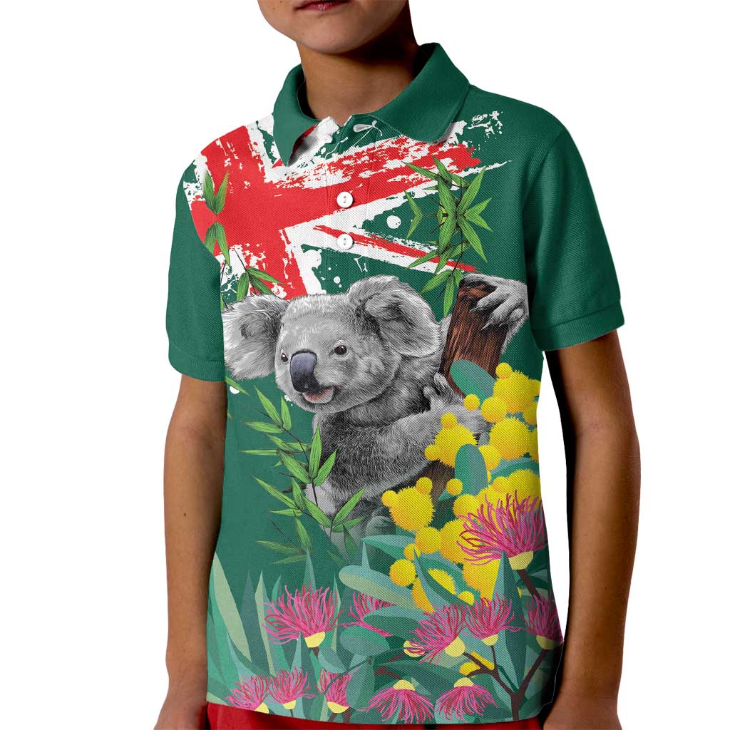 Australia Day Koala Kid Polo Shirt Aussie Aussie Aussie Oi Oi Oi National Color - Aussie Hoodie