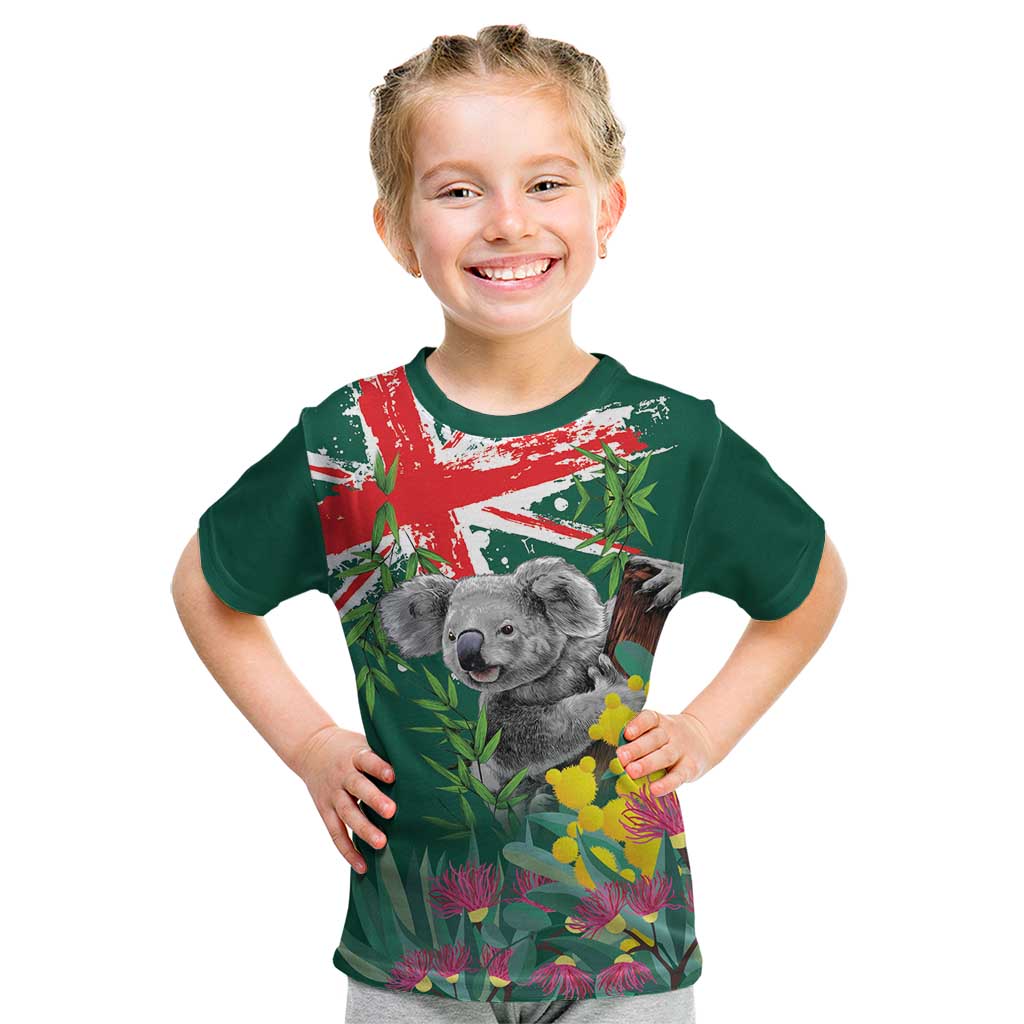 Australia Day Koala Kid T Shirt Aussie Aussie Aussie Oi Oi Oi National Color - Aussie Hoodie