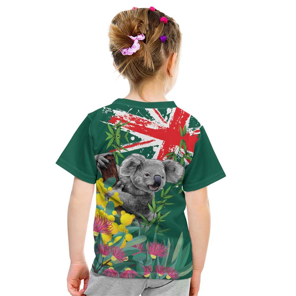 Australia Day Koala Kid T Shirt Aussie Aussie Aussie Oi Oi Oi National Color - Aussie Hoodie