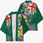 Australia Day Koala Kimono Aussie Aussie Aussie Oi Oi Oi National Color - Aussie Hoodie