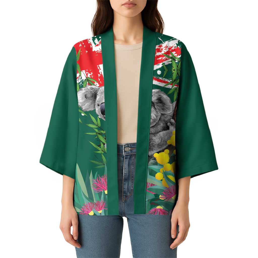 Australia Day Koala Kimono Aussie Aussie Aussie Oi Oi Oi National Color - Aussie Hoodie