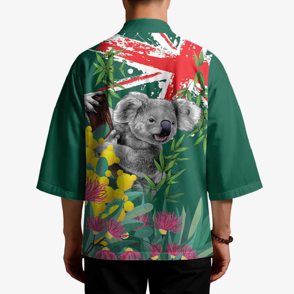 Australia Day Koala Kimono Aussie Aussie Aussie Oi Oi Oi National Color - Aussie Hoodie