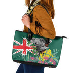 Australia Day Koala Leather Tote Bag Aussie Aussie Aussie Oi Oi Oi National Color - Aussie Hoodie