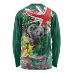 Australia Day Koala Long Sleeve Shirt Aussie Aussie Aussie Oi Oi Oi National Color - Aussie Hoodie
