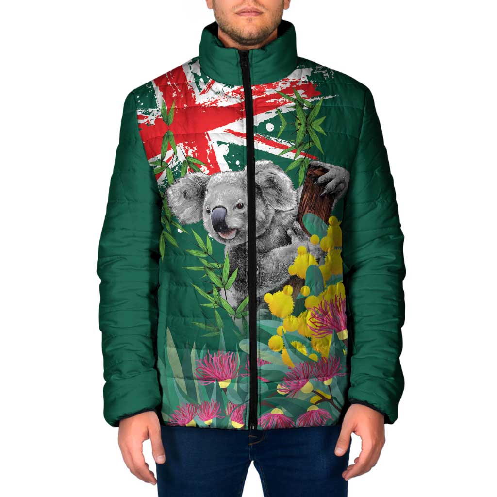 Australia Day Koala Padded Jacket Aussie Aussie Aussie Oi Oi Oi National Color - Aussie Hoodie
