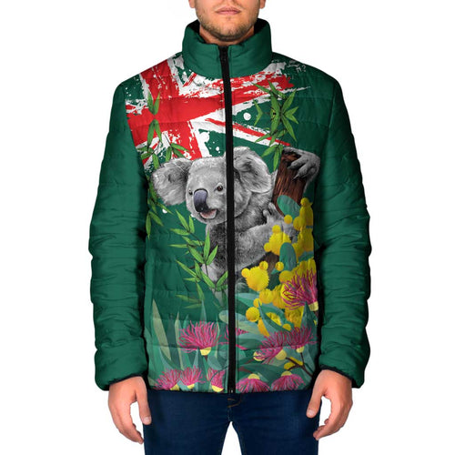 Australia Day Koala Padded Jacket Aussie Aussie Aussie Oi Oi Oi National Color - Aussie Hoodie