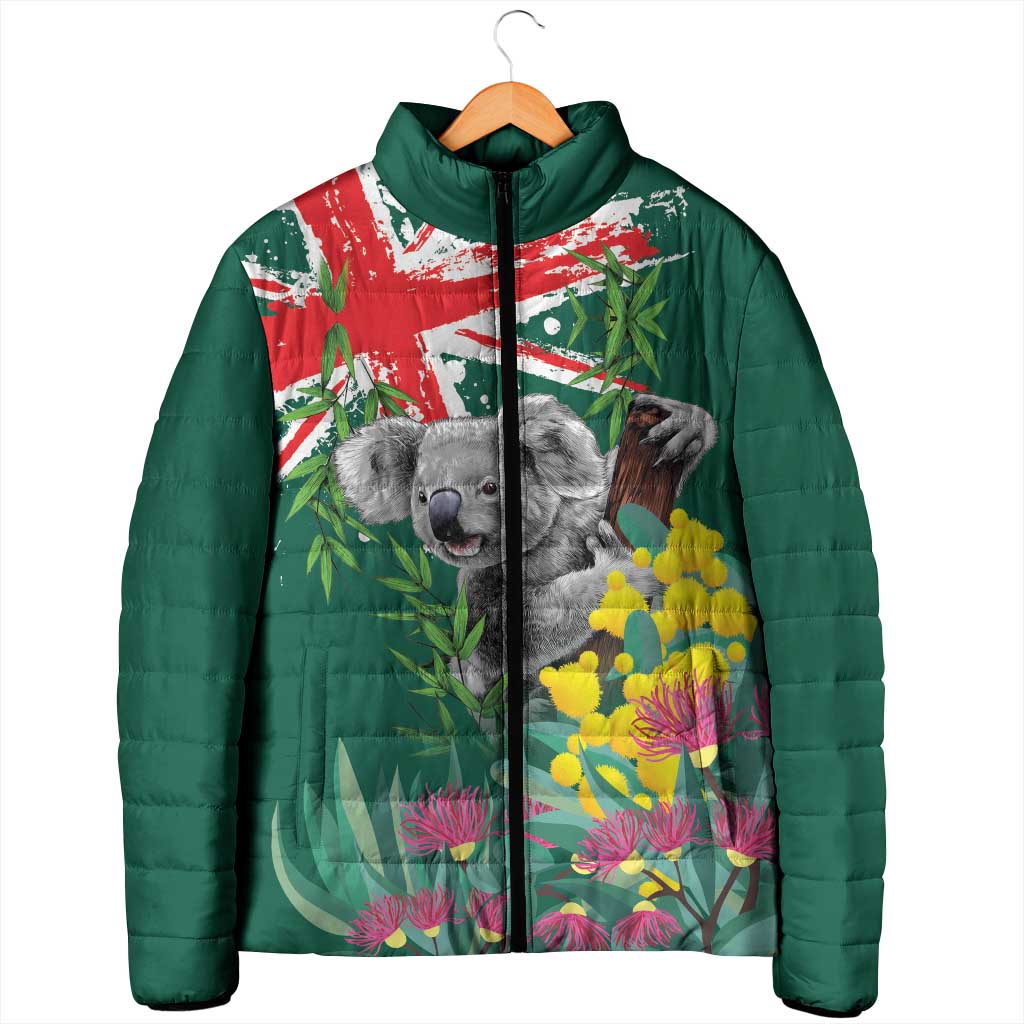 Australia Day Koala Padded Jacket Aussie Aussie Aussie Oi Oi Oi National Color - Aussie Hoodie