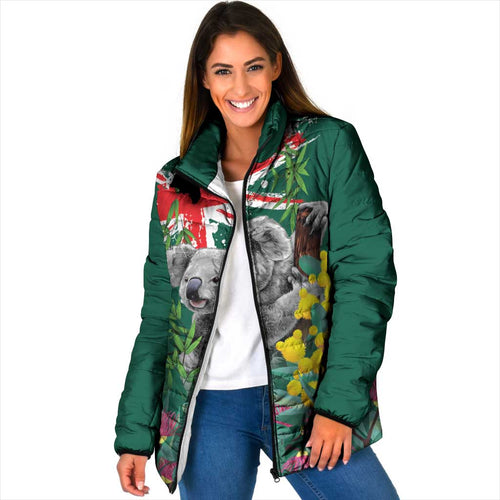 Australia Day Koala Padded Jacket Aussie Aussie Aussie Oi Oi Oi National Color - Aussie Hoodie