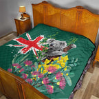 Australia Day Koala Quilt Aussie Aussie Aussie Oi Oi Oi National Color - Aussie Hoodie
