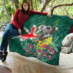 Australia Day Koala Quilt Aussie Aussie Aussie Oi Oi Oi National Color - Aussie Hoodie
