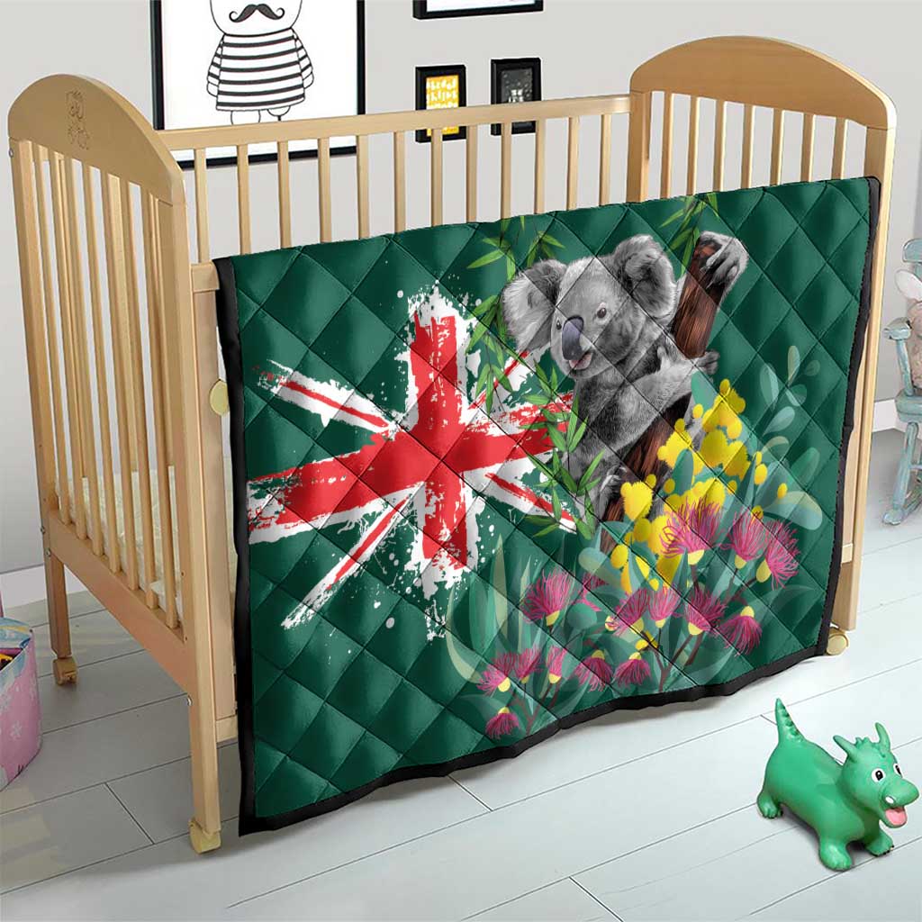Australia Day Koala Quilt Aussie Aussie Aussie Oi Oi Oi National Color - Aussie Hoodie