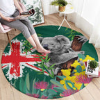 Australia Day Koala Round Carpet Aussie Aussie Aussie Oi Oi Oi National Color - Aussie Hoodie