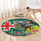 Australia Day Koala Round Carpet Aussie Aussie Aussie Oi Oi Oi National Color - Aussie Hoodie