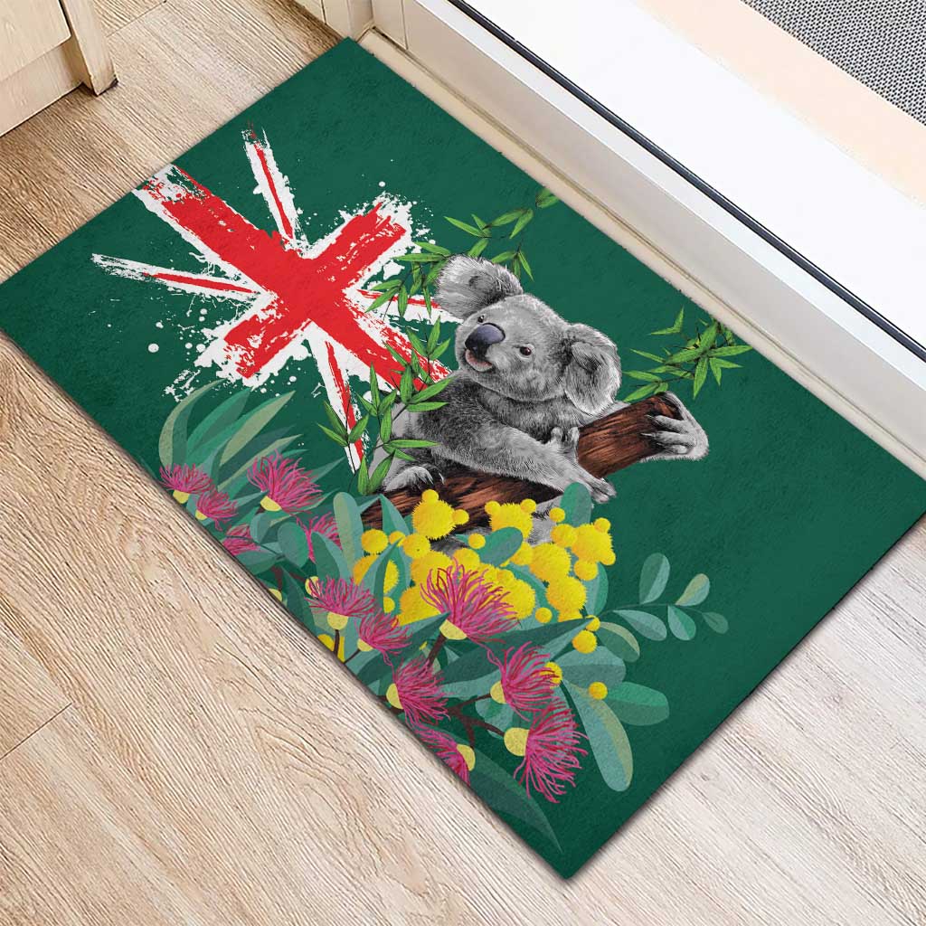Australia Day Koala Rubber Doormat Aussie Aussie Aussie Oi Oi Oi National Color - Aussie Hoodie