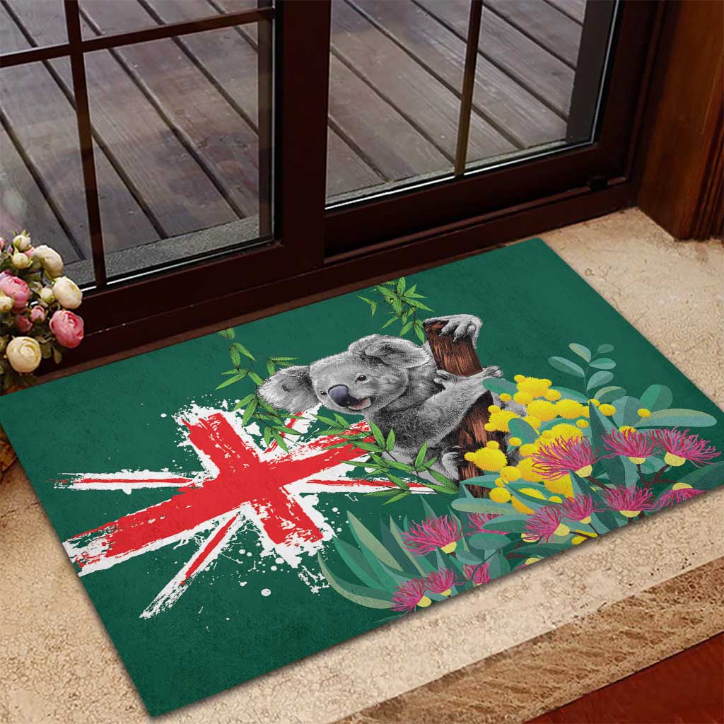 Australia Day Koala Rubber Doormat Aussie Aussie Aussie Oi Oi Oi National Color - Aussie Hoodie