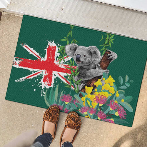 Australia Day Koala Rubber Doormat Aussie Aussie Aussie Oi Oi Oi National Color - Aussie Hoodie