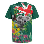 Australia Day Koala Rugby Jersey Aussie Aussie Aussie Oi Oi Oi National Color - Aussie Hoodie