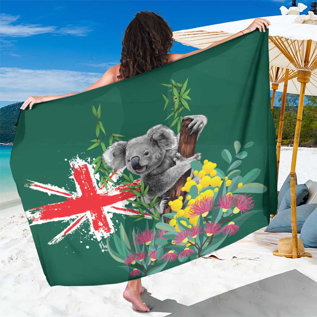 Australia Day Koala Sarong Aussie Aussie Aussie Oi Oi Oi National Color - Aussie Hoodie