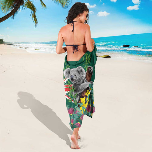 Australia Day Koala Sarong Aussie Aussie Aussie Oi Oi Oi National Color - Aussie Hoodie