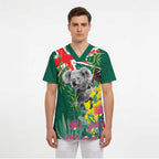 Australia Day Koala Scrub Top Aussie Aussie Aussie Oi Oi Oi National Color - Aussie Hoodie