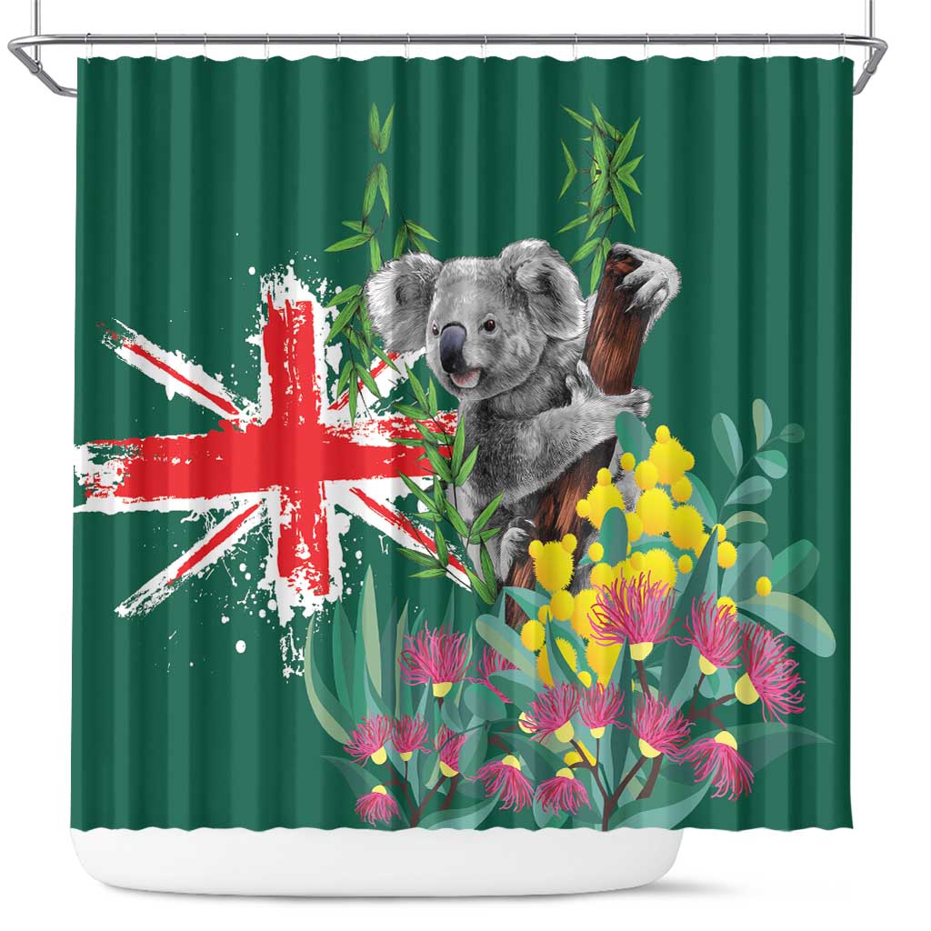 Australia Day Koala Shower Curtain Aussie Aussie Aussie Oi Oi Oi National Color - Aussie Hoodie