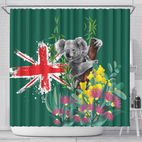 Australia Day Koala Shower Curtain Aussie Aussie Aussie Oi Oi Oi National Color - Aussie Hoodie