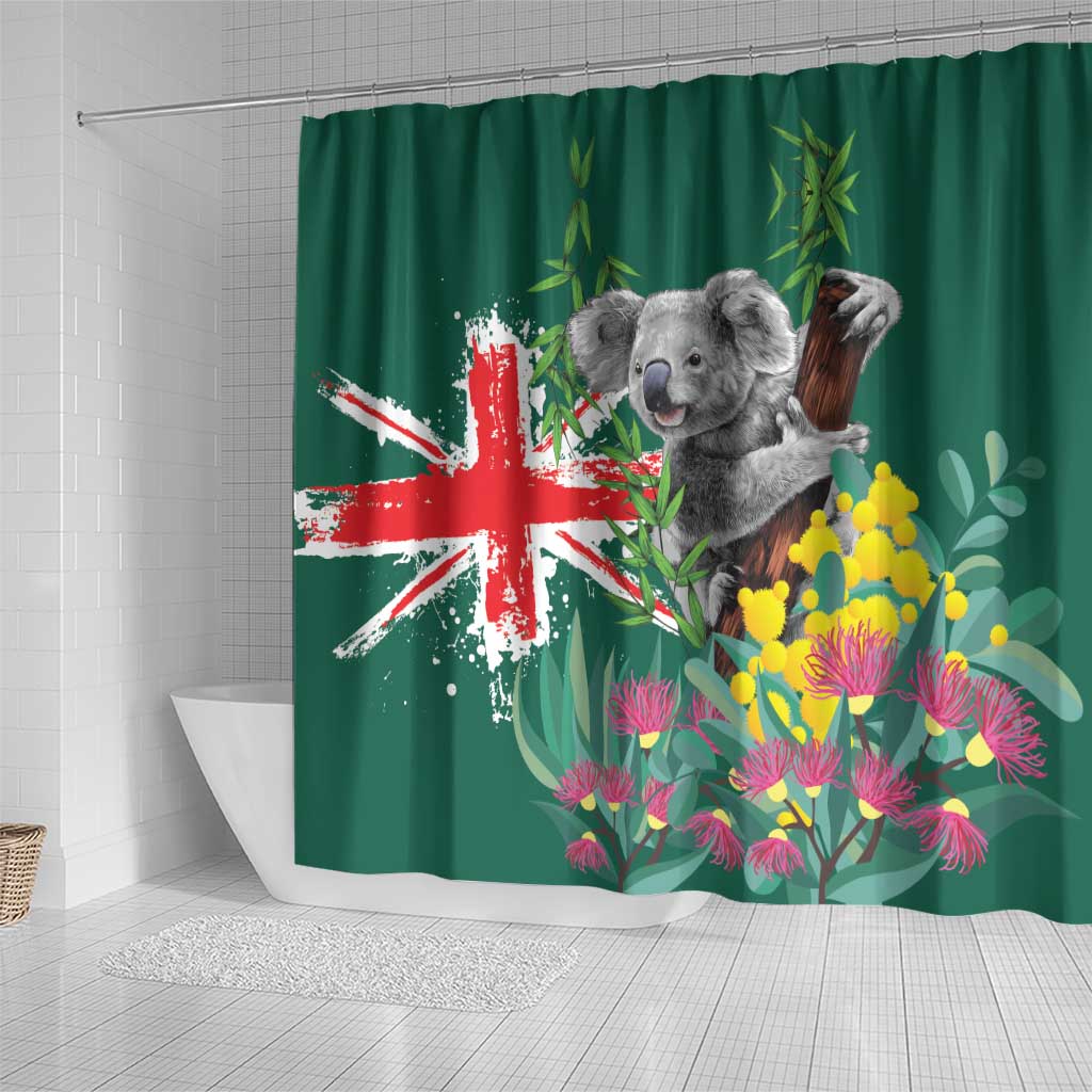 Australia Day Koala Shower Curtain Aussie Aussie Aussie Oi Oi Oi National Color - Aussie Hoodie