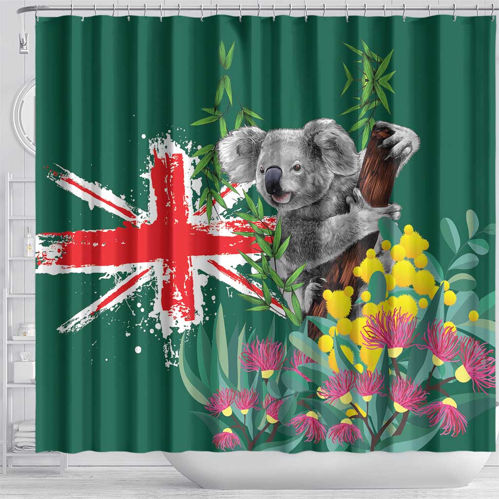 Australia Day Koala Shower Curtain Aussie Aussie Aussie Oi Oi Oi National Color - Aussie Hoodie