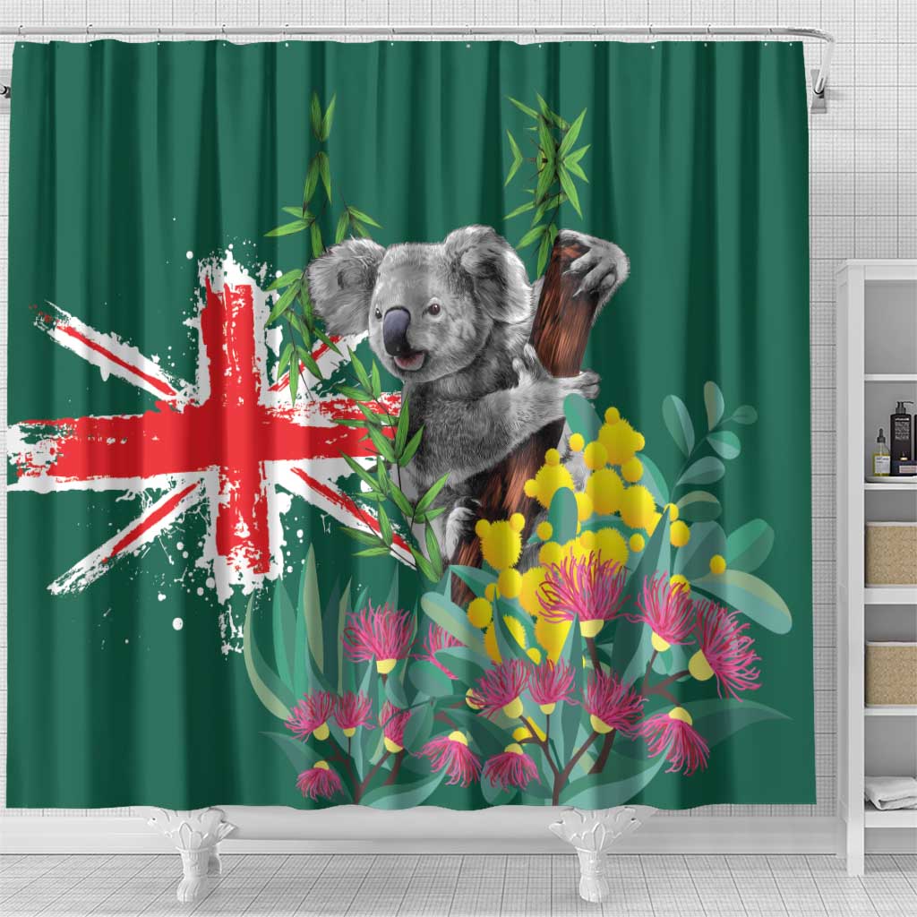 Australia Day Koala Shower Curtain Aussie Aussie Aussie Oi Oi Oi National Color - Aussie Hoodie