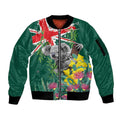 Australia Day Koala Sleeve Zip Bomber Jacket Aussie Aussie Aussie Oi Oi Oi National Color - Aussie Hoodie
