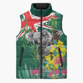 Australia Day Koala Sleeveless Puffer Jacket Aussie Aussie Aussie Oi Oi Oi National Color - Aussie Hoodie