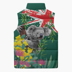 Australia Day Koala Sleeveless Puffer Jacket Aussie Aussie Aussie Oi Oi Oi National Color - Aussie Hoodie