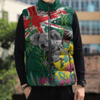 Australia Day Koala Sleeveless Puffer Jacket Aussie Aussie Aussie Oi Oi Oi National Color - Aussie Hoodie