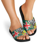 Australia Day Koala Slide Sandals Aussie Aussie Aussie Oi Oi Oi National Color - Aussie Hoodie