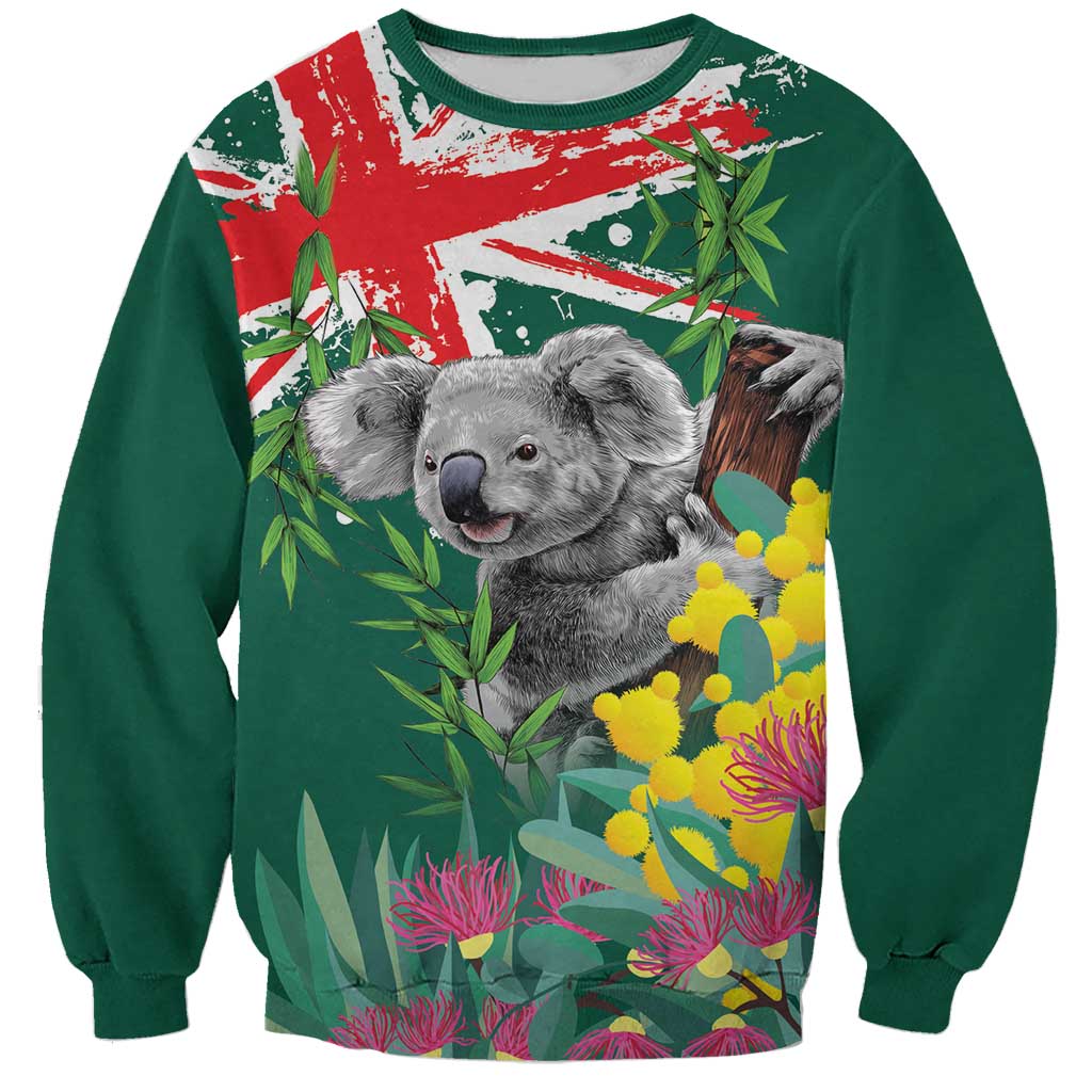 Australia Day Koala Sweatshirt Aussie Aussie Aussie Oi Oi Oi National Color - Aussie Hoodie