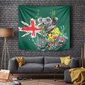Australia Day Koala Tapestry Aussie Aussie Aussie Oi Oi Oi National Color - Aussie Hoodie