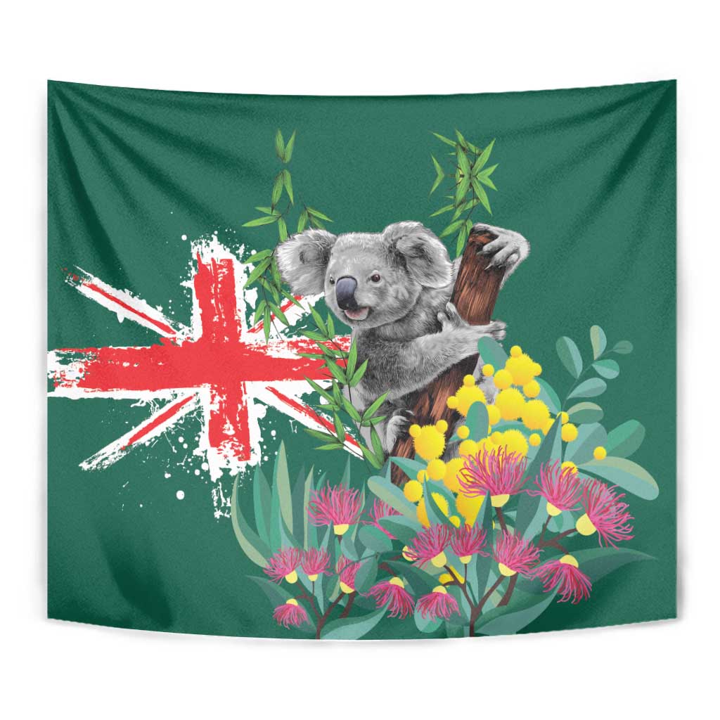 Australia Day Koala Tapestry Aussie Aussie Aussie Oi Oi Oi National Color - Aussie Hoodie